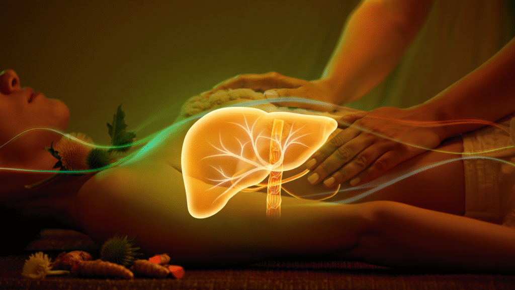 un foie qui s'illumine 