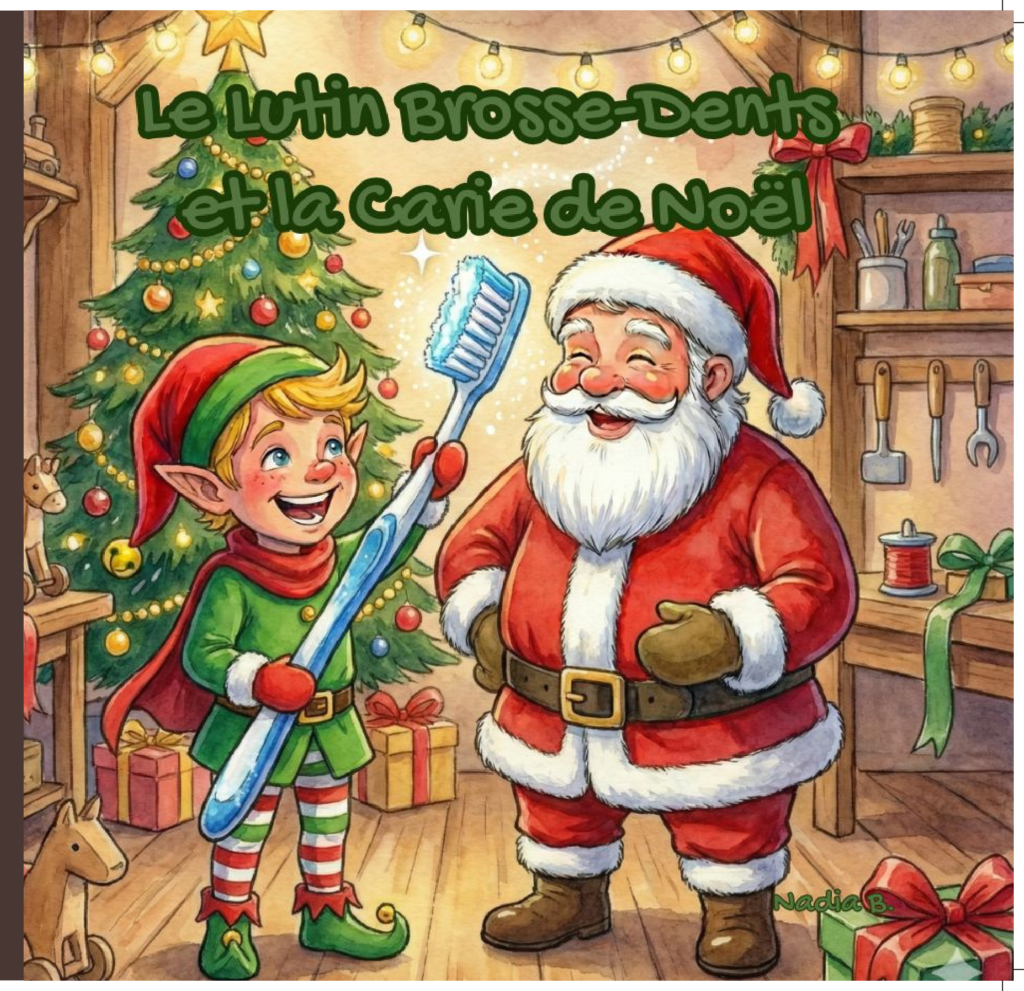 Le Lutin Brosse-Dents et la Carie de Noël – livre jeunesse sur le brossage des dents